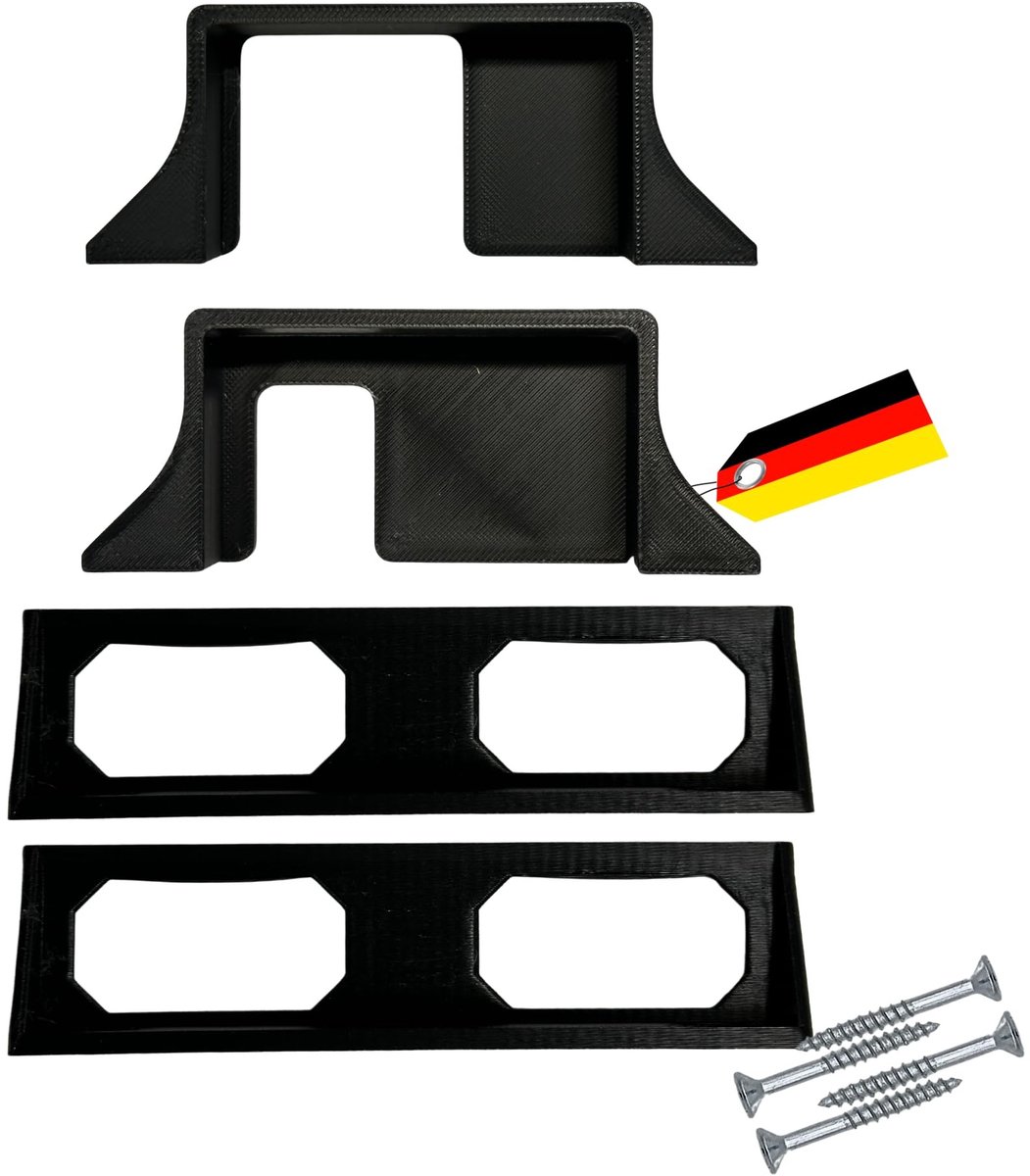Wandbeugel voor PoE Switch - Zwart