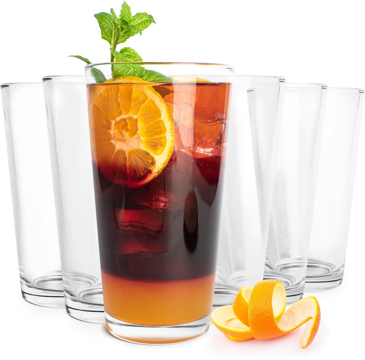 Set van 6 Cocktailglazen 460 ml - Voor Koude en Warme Dranken