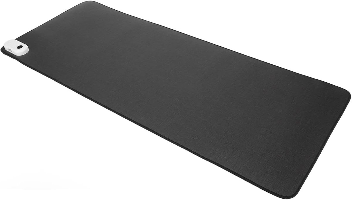 Grote verwarmde muismat, 800 x 330 mm, met 3 temperatuurinstellingen en automatische uitschakeling, ideaal voor gamers en kantoorgebruik