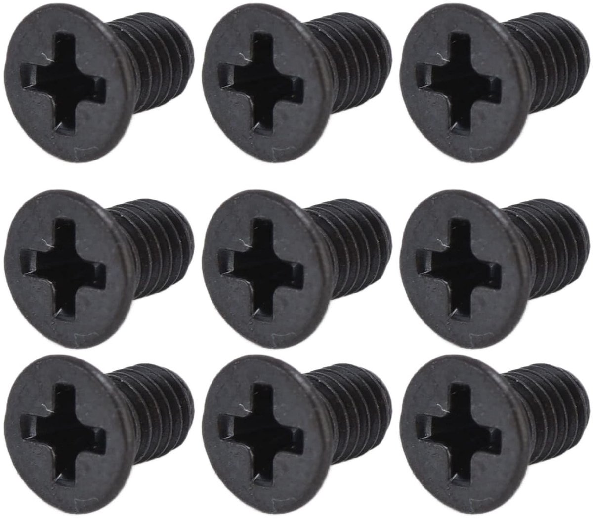 M3 Countersunk Schroeven Set van 50 Stuks - Zwart Gegalvaniseerde Bouten voor Machinebevestigingen en Klussen