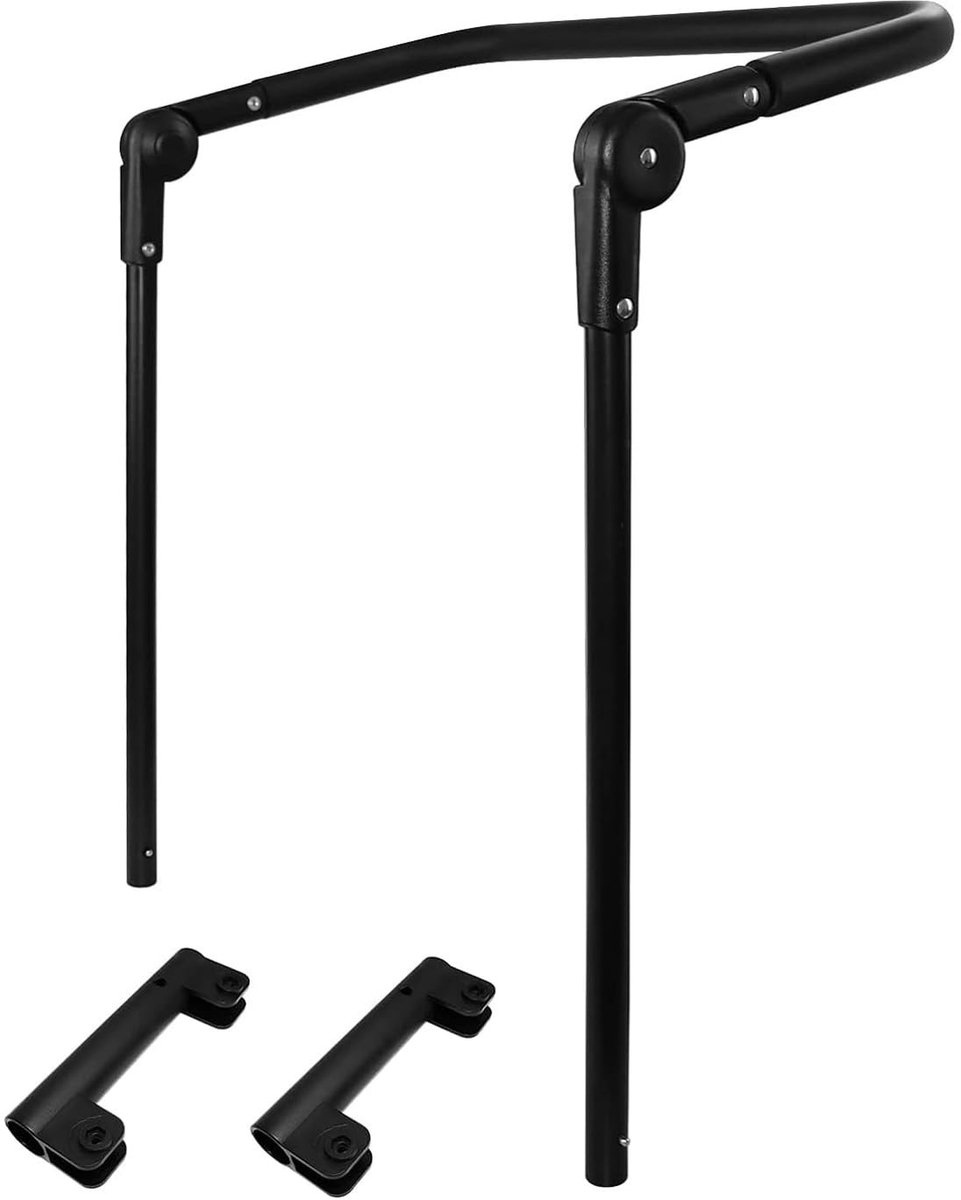 Vouwtrolley met duwhandle - Zwart