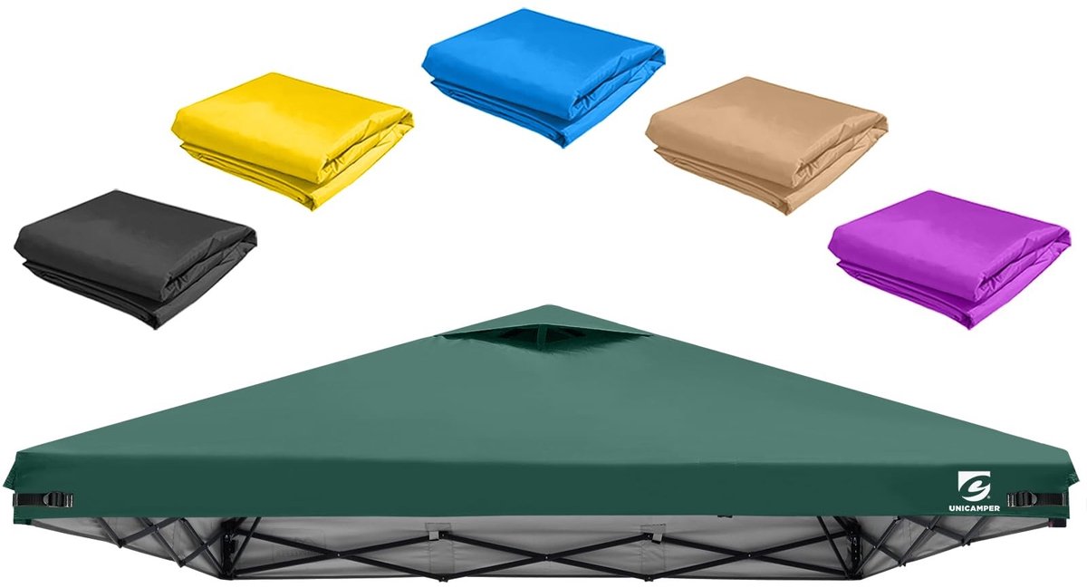 Vervangende Pop-Up Canopy 3 x 3 m - Waterdicht en met Ventilatie