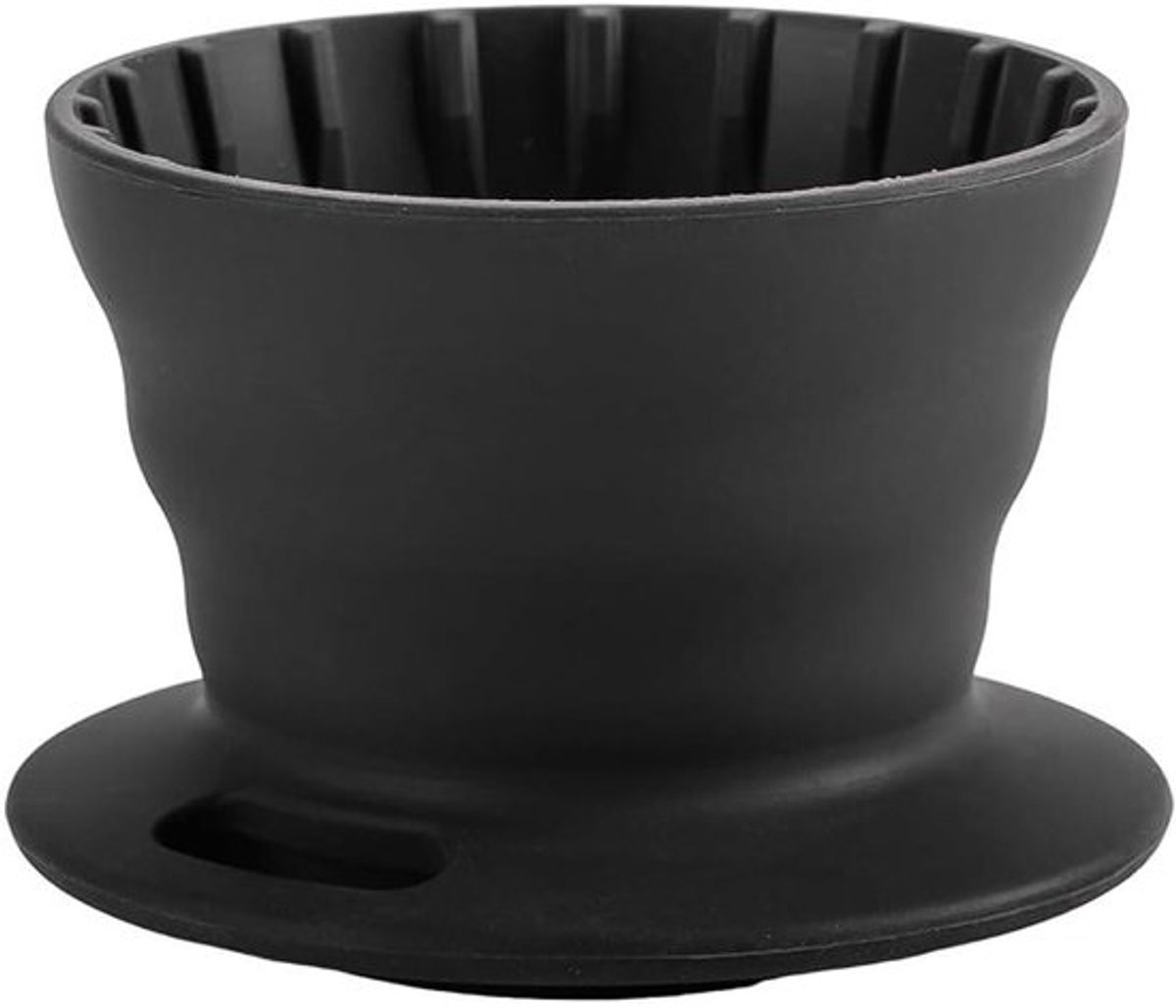 Opvouwbare Koffiedripper - Draagbare Koffiefilter - Koffie Zetten - Platina Siliconen Materiaal - 1-2 Kopjes - Grijs