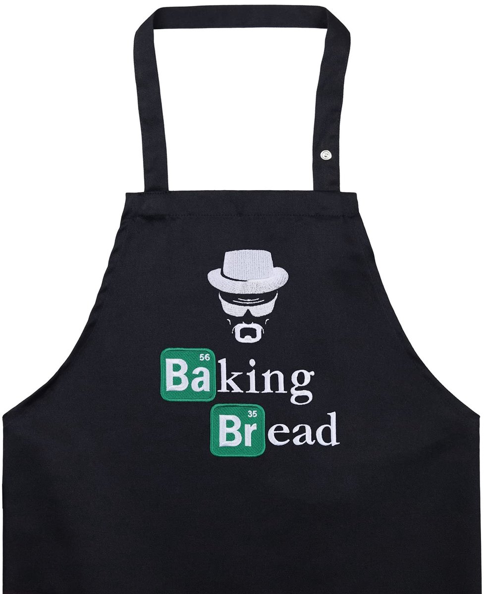 Keuken schort met geborduurd ontwerp - Unisex cadeau