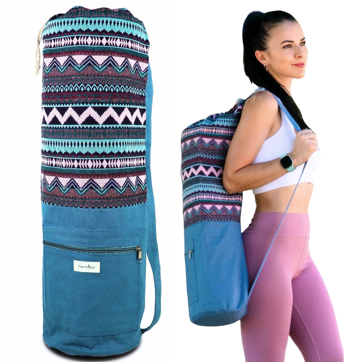 Yoga mat tas - Lichtgewicht en ruim - Blauw