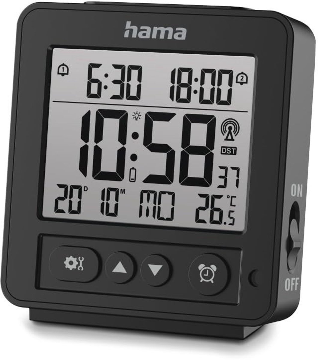 Digitale Alarmklok Radio - LCD Scherm - Zwart