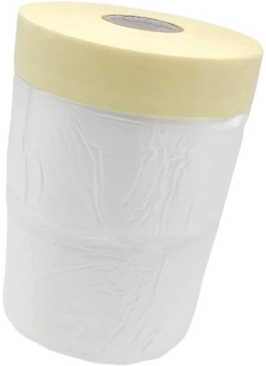 Maskeerfolie Voor Verf - Beschermfolie Wanden - Klus Klussen - Waterdicht & Sterk - 550mm x 30m - Wit