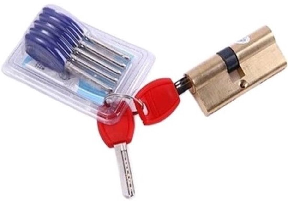 Deurcilinder met draaiknop - Cilinderslot Duimdraai - Beveiliging Deur - Anti-pick Anti-boor - 70mm (35+35) - Zilver