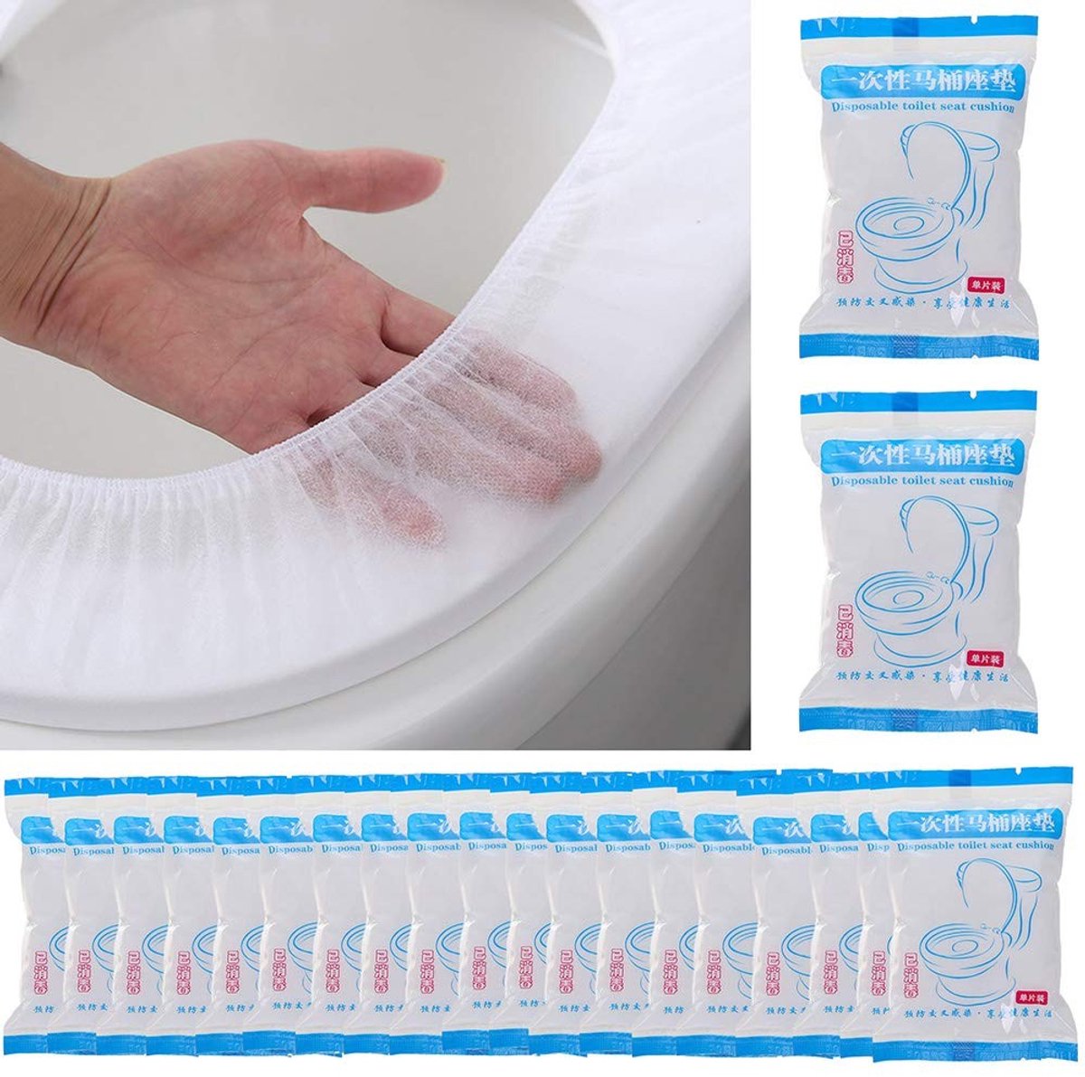 Wegwerptoiletbril Covers - 50 Stuks - Geschikt voor Kinderen en Volwassenen