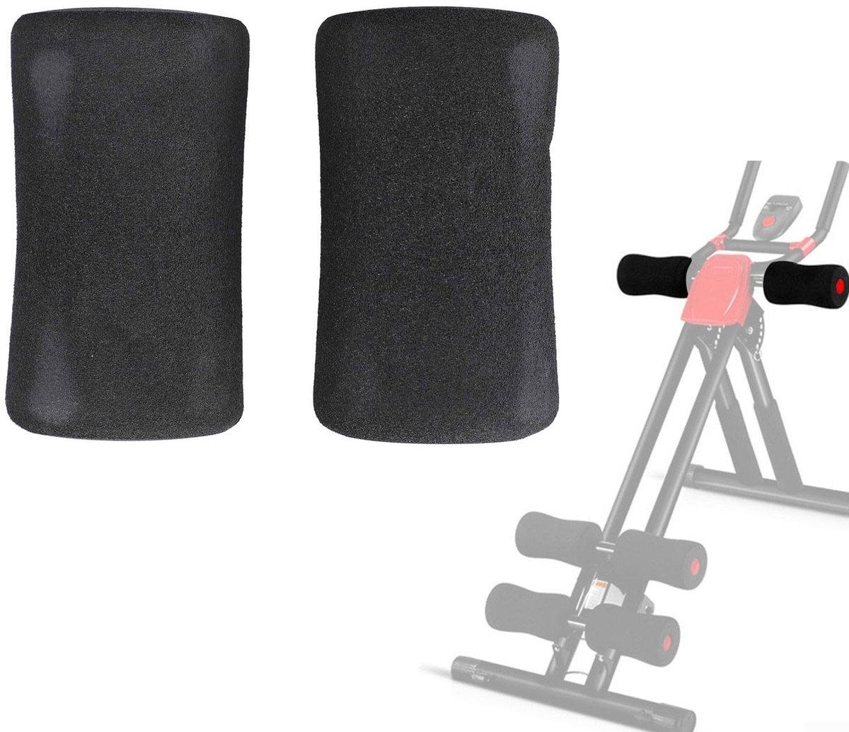 2 Stuks Voet Schuim Pads - Vervangingspads voor Gewichttafels en Fitnessmachines