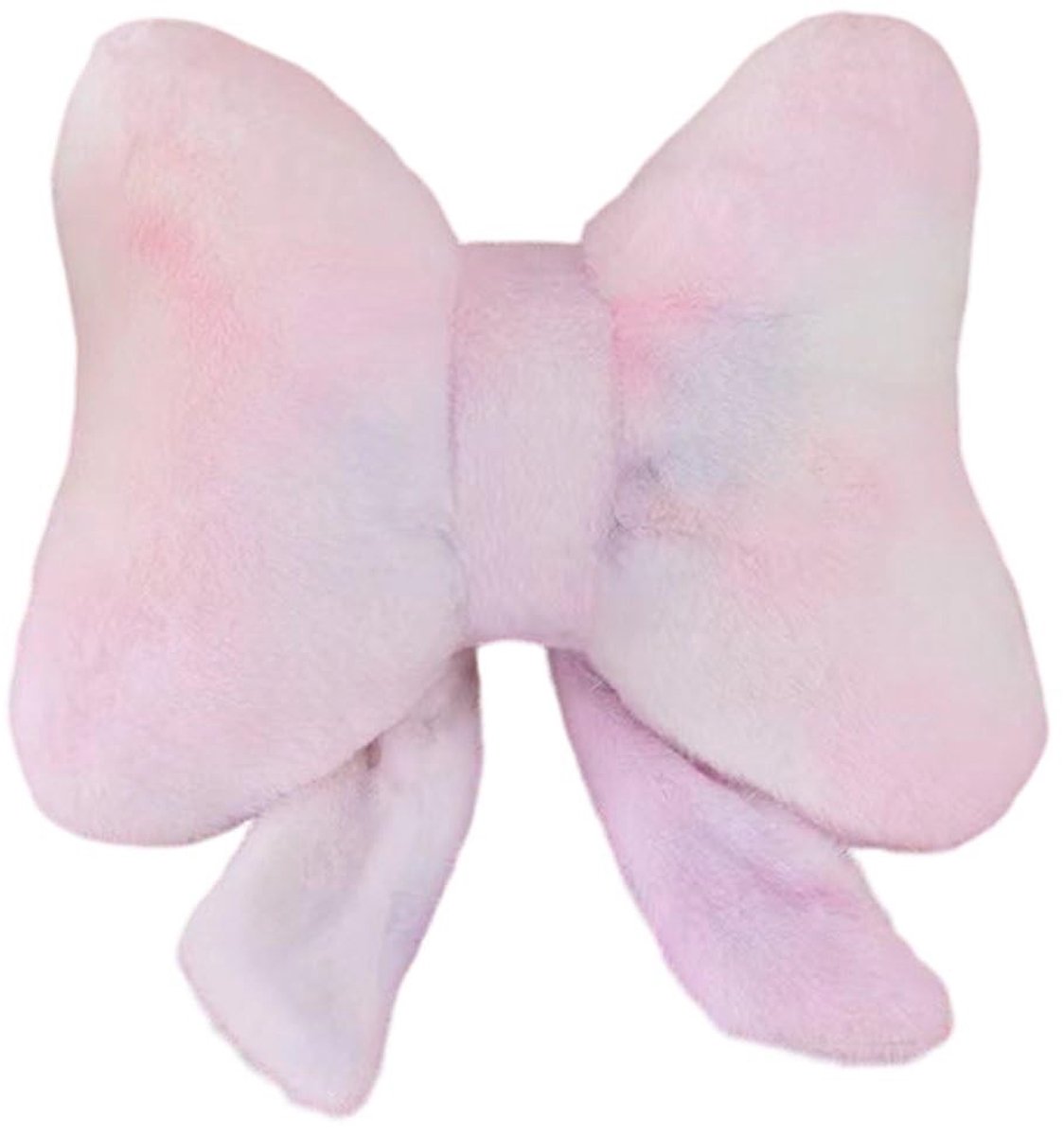 Pluche Strikkussen - Comfortabel Rugsteunkussen Roze - 38 x 32 cm