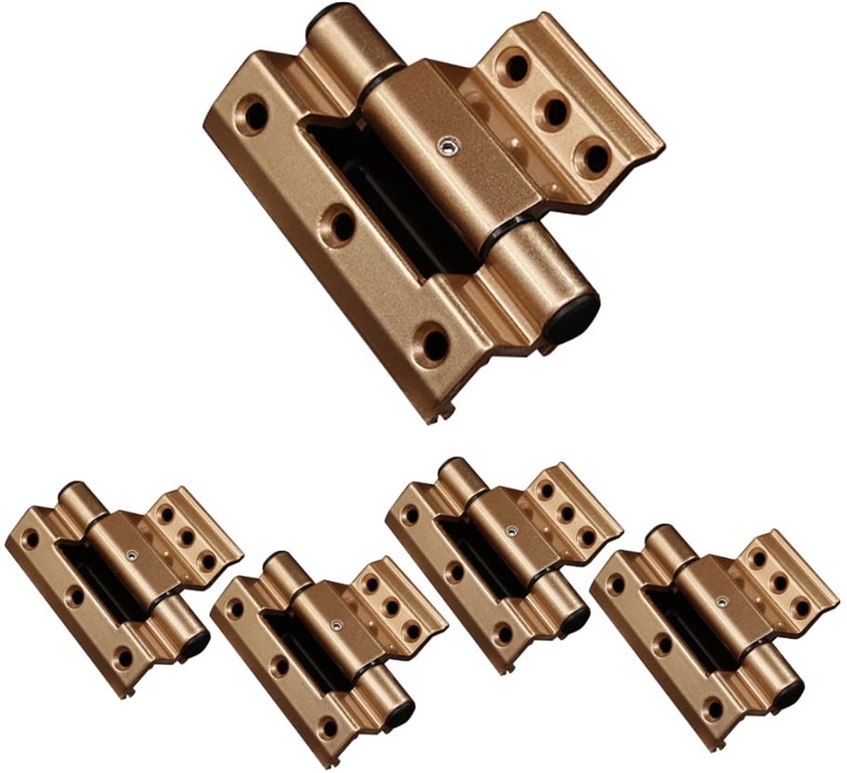Aluminium Deur- en Raamscharnieren - Set van 4 - Gold