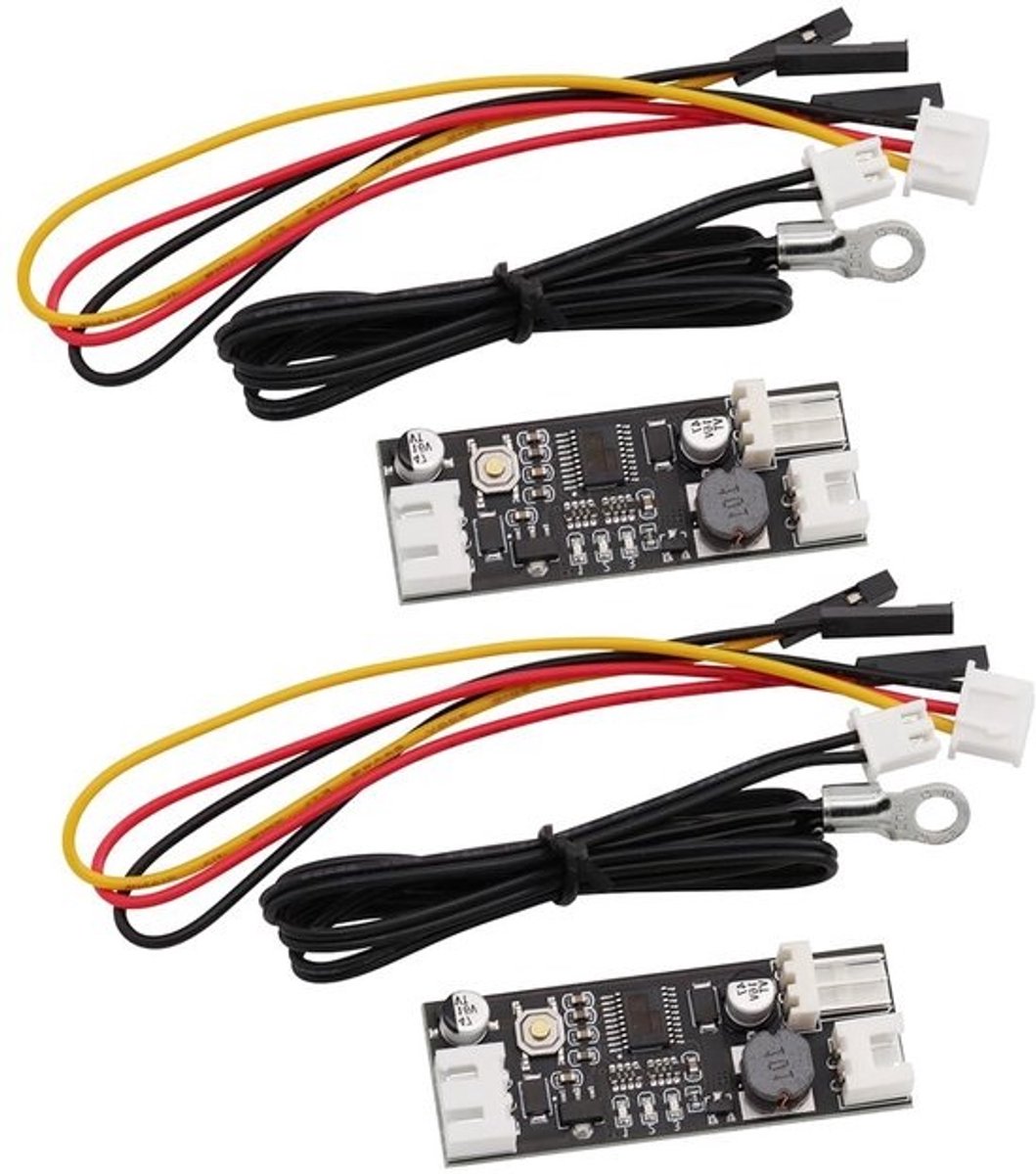 Ventilator Snelheidsregelaar - Temperatuur Module Toerentalregelaar - Energie Besparen - Automatische Temperatuurregeling - DC 12V - Zwart