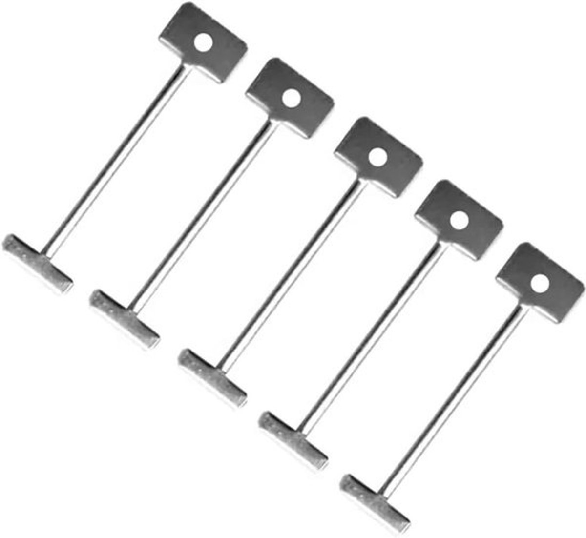 Tegel Leveling Systeem - Tegelzetters Hulpmiddel - Vlakke Tegels Leggen - Herbruikbare Stalen Naalden - 200 Stuks - Zilver