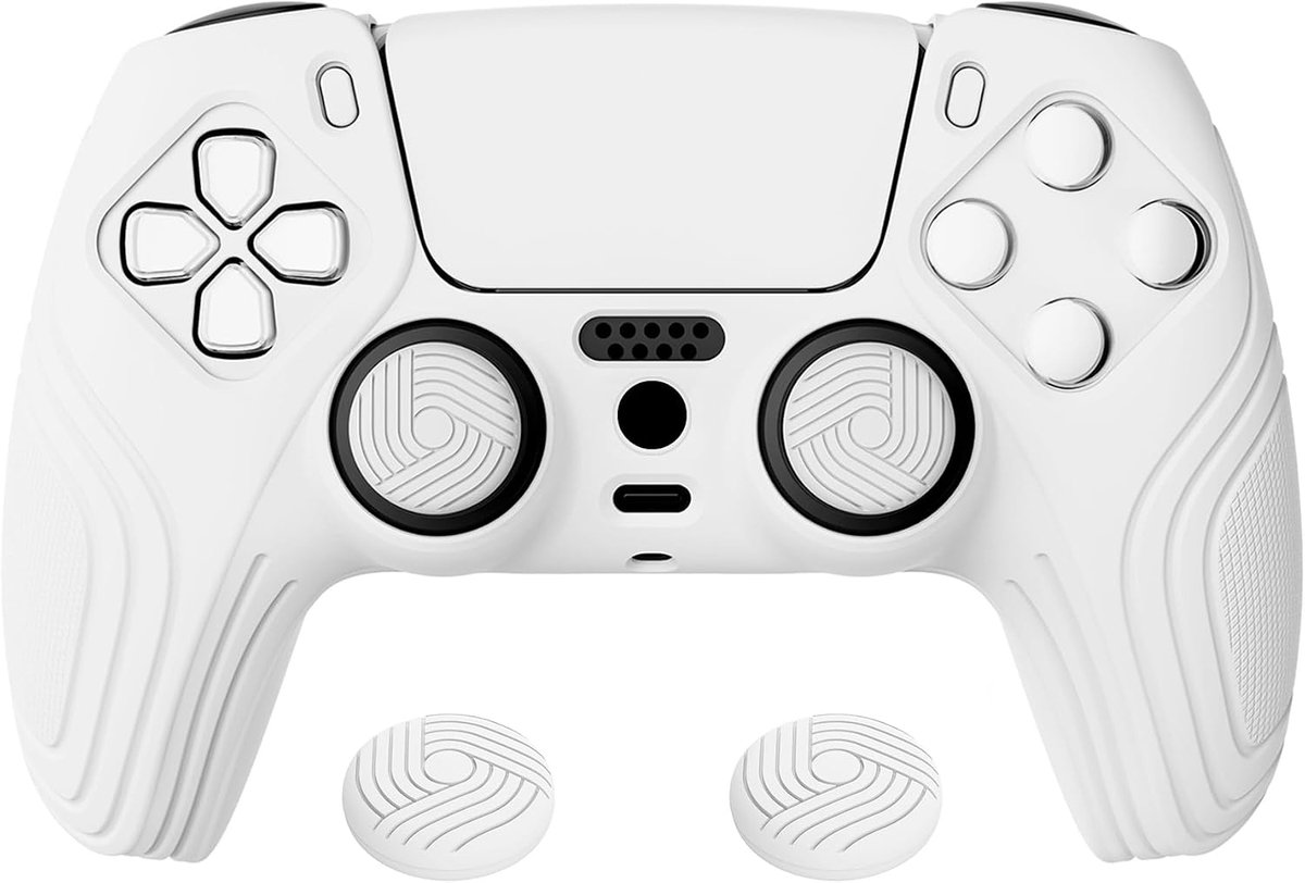 Siliconen Beschermhoes Antislip - Geschikt voor PS5 Controller - Met Caps