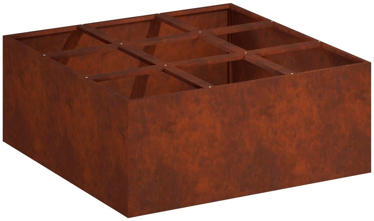 Tuinplantenbak - Roestlook 100 x 100 x 30 cm