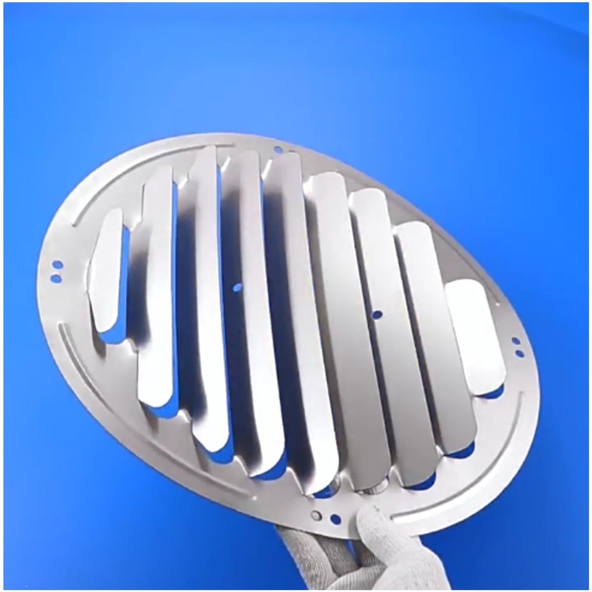 Roestvrijstalen AC-buitendeflector - Diameter 43 cm