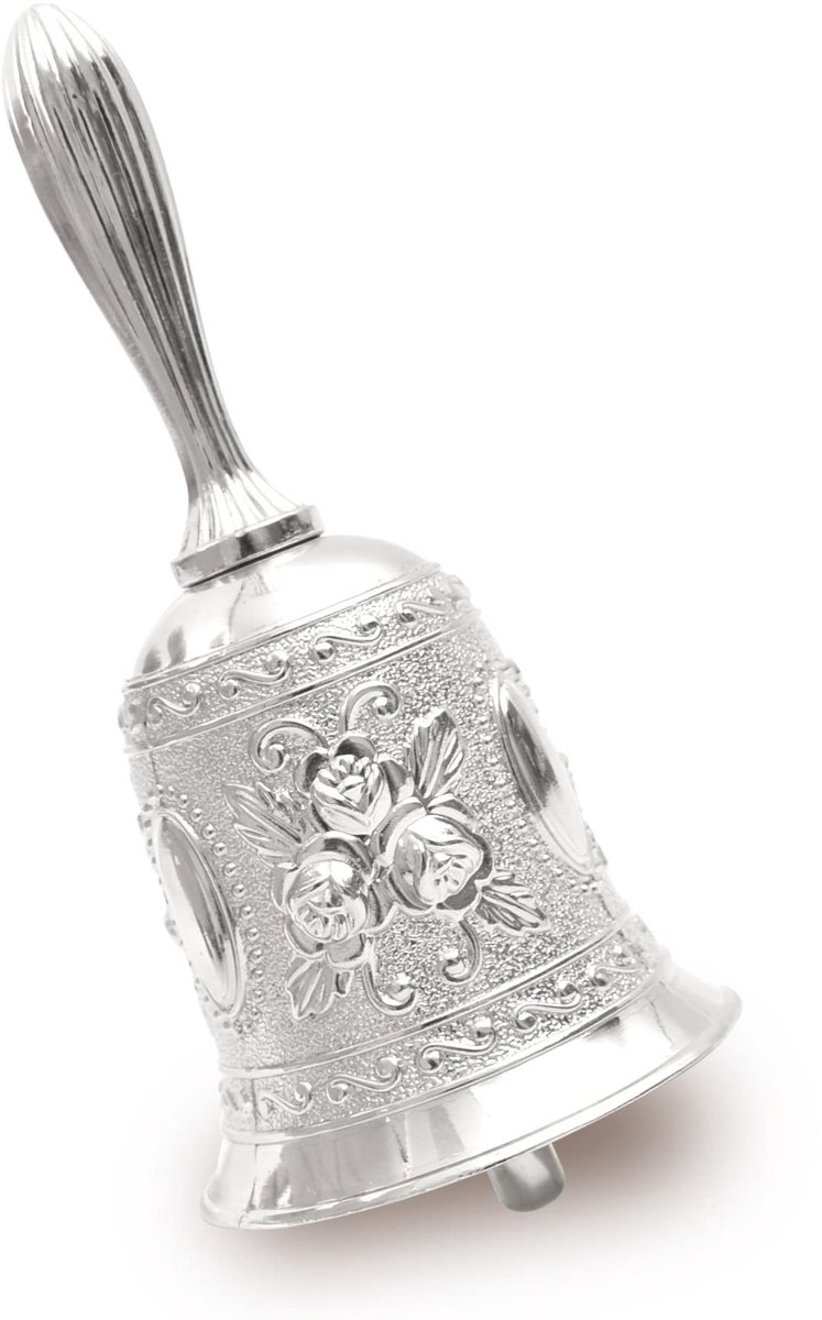 Handbel voor Alarm en Decoratie - Zilver