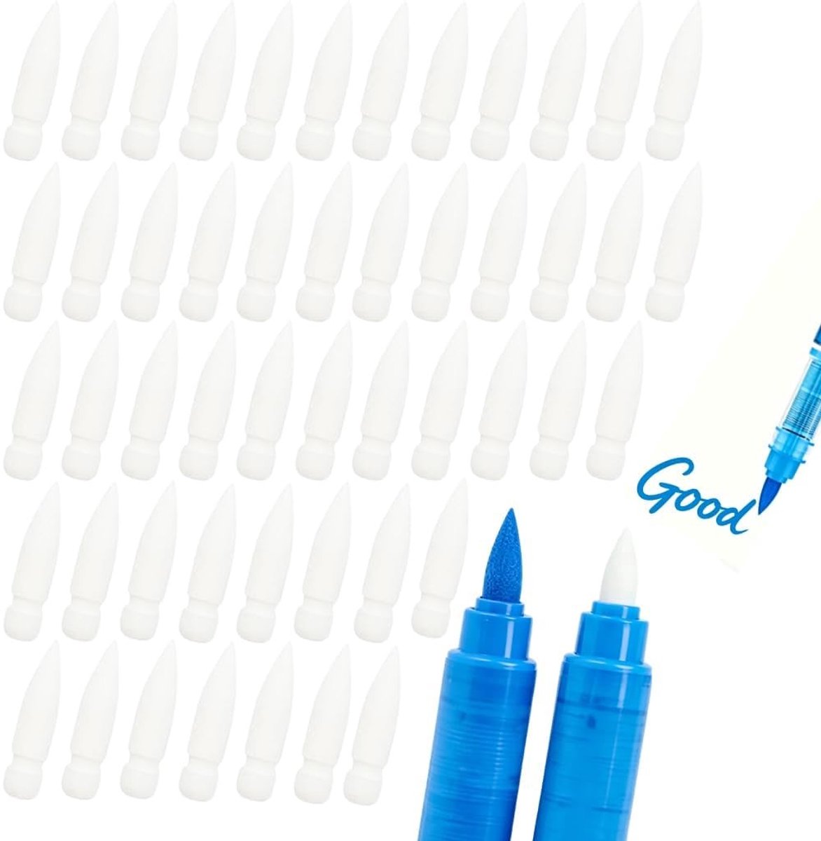 Set van 50 zachte acryl marker vervangtips - Universele compatibiliteit