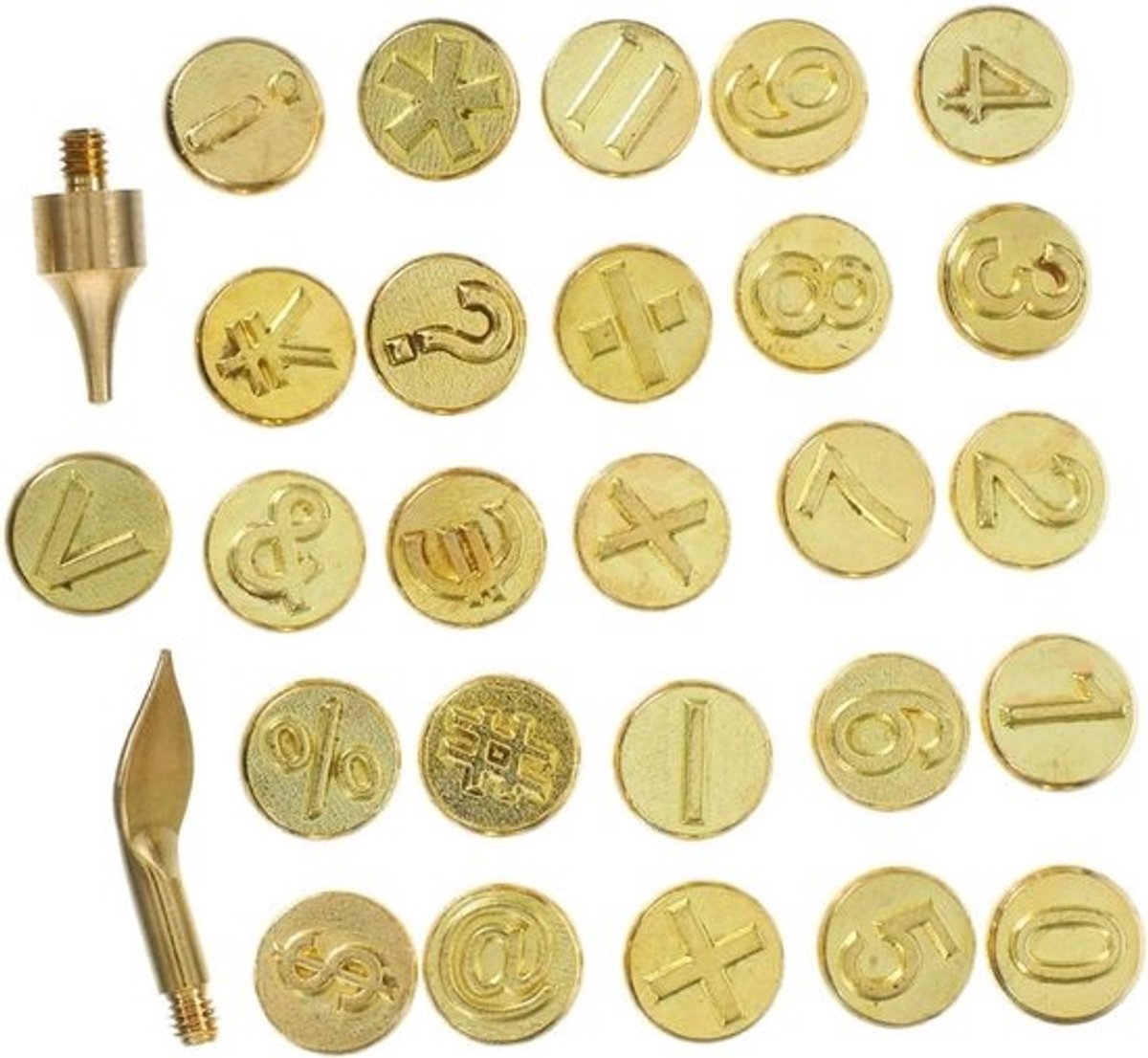 Hout Branden Letters Kit - Pyrogravure Tool Graveer Tool - DIY Knutselen - Complete Letterset - 2.50X0.80X0.30CM - Gouden