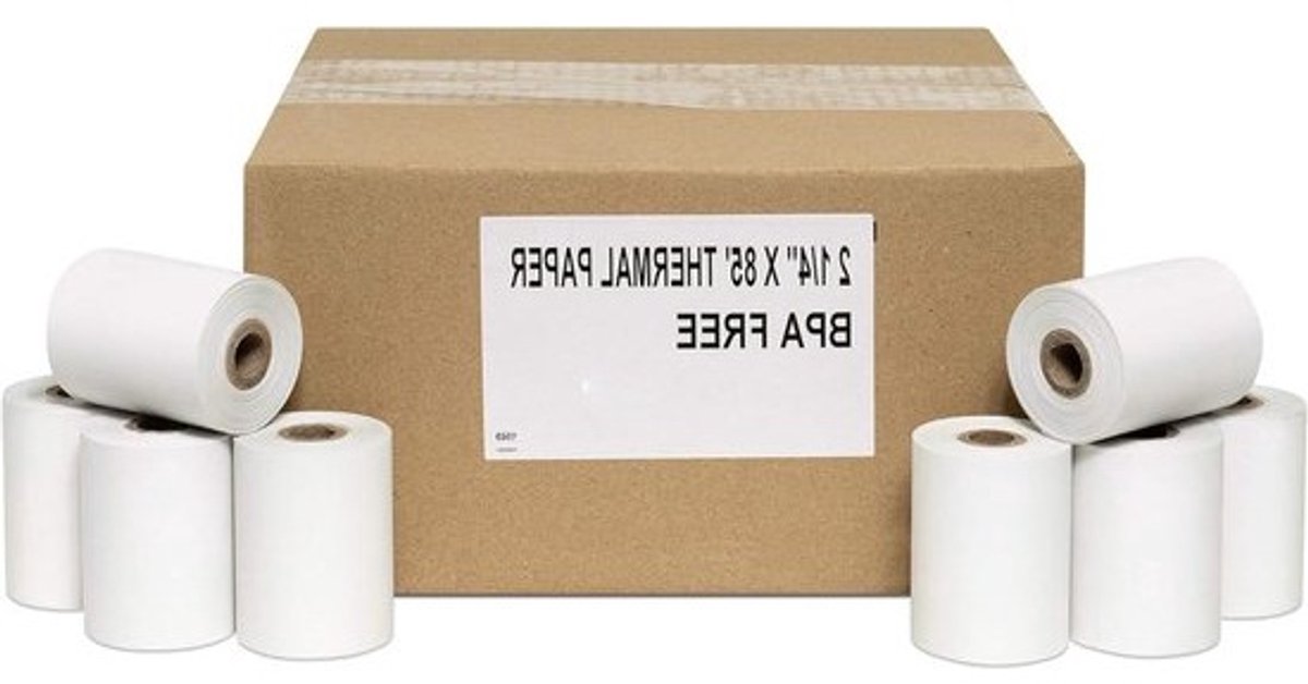 Thermisch Papier Rollen - Bonrollen Kassabon - Kassabon Printen - Standaard Afmeting - 24 Rollen - Wit