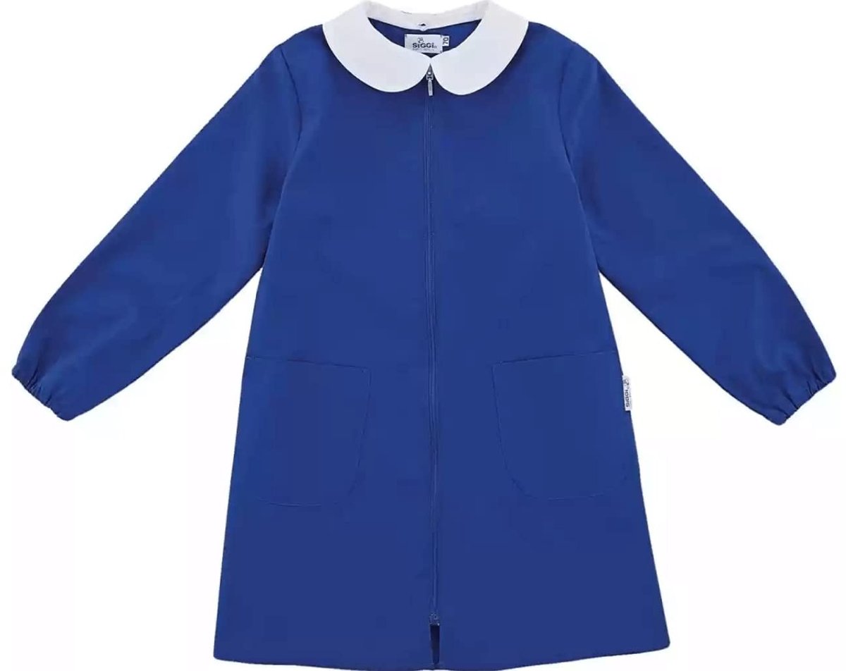 Kinderschort met rits - 65% polyester, 35% katoen - Blauw