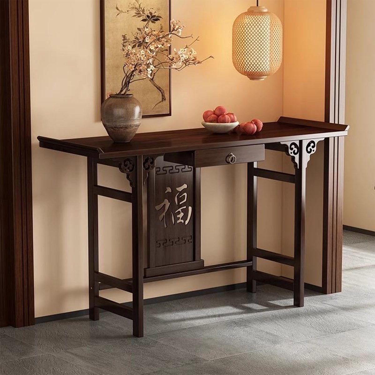Altaar Tafel voor Meditatie - Met Lade Opslag - 120x30x80cm