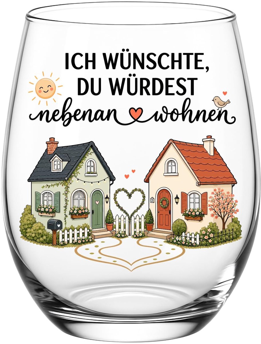 Wijnglas - 550 ml - Rond - Herbruikbaar