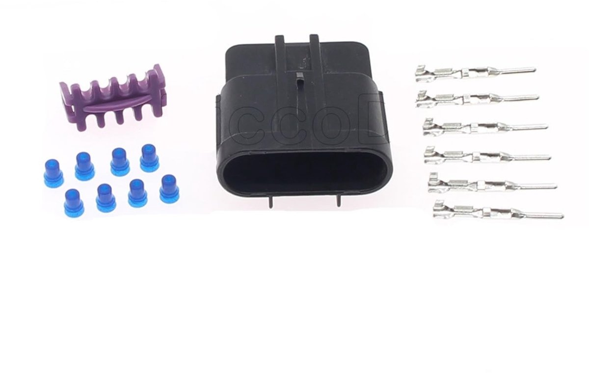 6 Pin Waterdichte Connector - Verzegelde Mannelijke en Vrouwelijke Sets