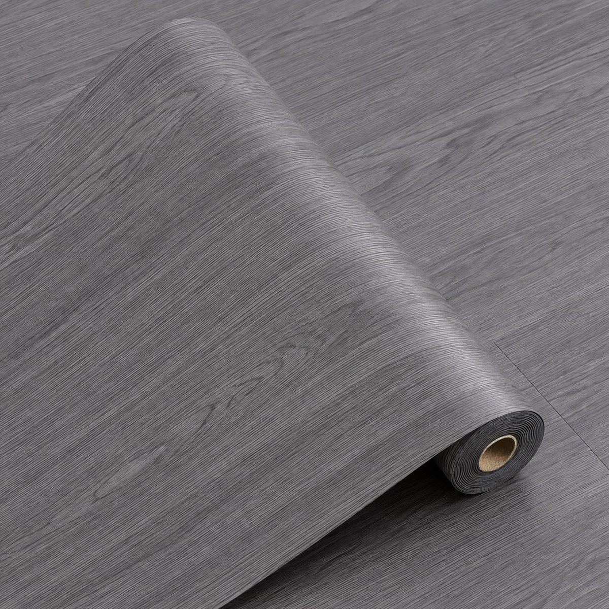 Zelfklevende PVC-vloerbedekking - Houtlook - Grijs 40 x 300 cm