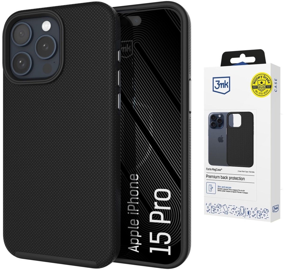 3MK Fortis MagCase Hoesje voor Apple iPhone 15 Pro