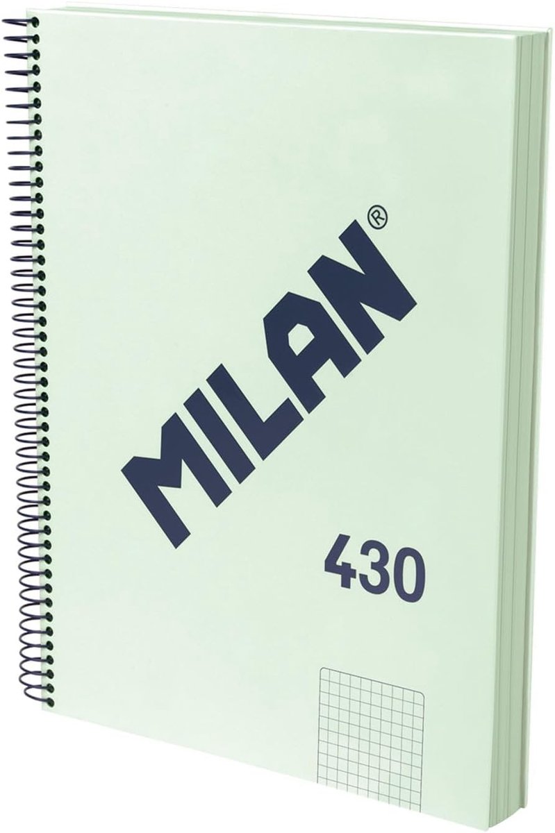 Thijox - Notitieboek A4 Hardcover Geruit Papier 120 Vellen 95 g/m² Groen Rubbercollectie 430 - Perfect voor Notities, School, Werk en Creatieve Projec