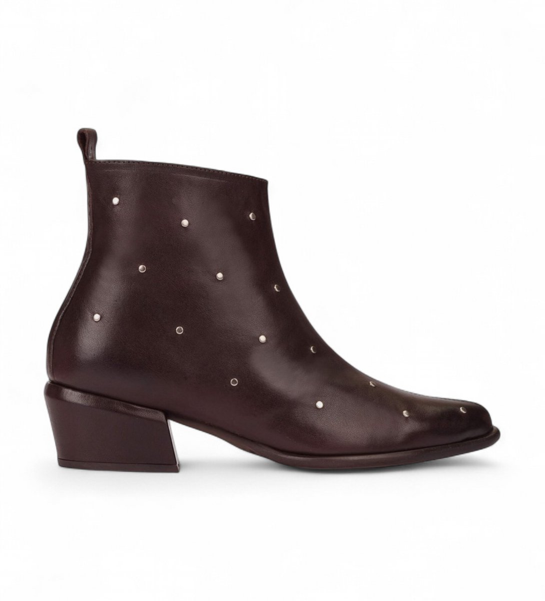 Wonders Fei 02 bruine leren enkellaarsjes