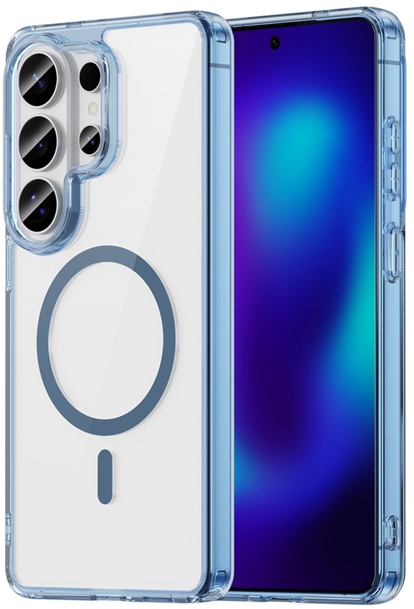 Coverup Hoesje - Geschikt voor Samsung Galaxy S26 Ultra Hoesje - Coverup Clear TPU Back Cover - MagSafe Compatible - Blauw