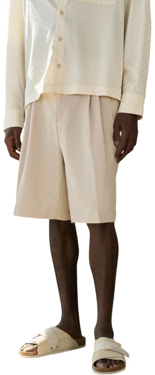 The Couture Club Heren Korte Broek Bruin TCCM3086 Smart Bermuda