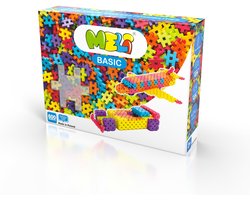 Meli Bouwblokken Basic 600 elementen - 300 items - Veelkleurig
