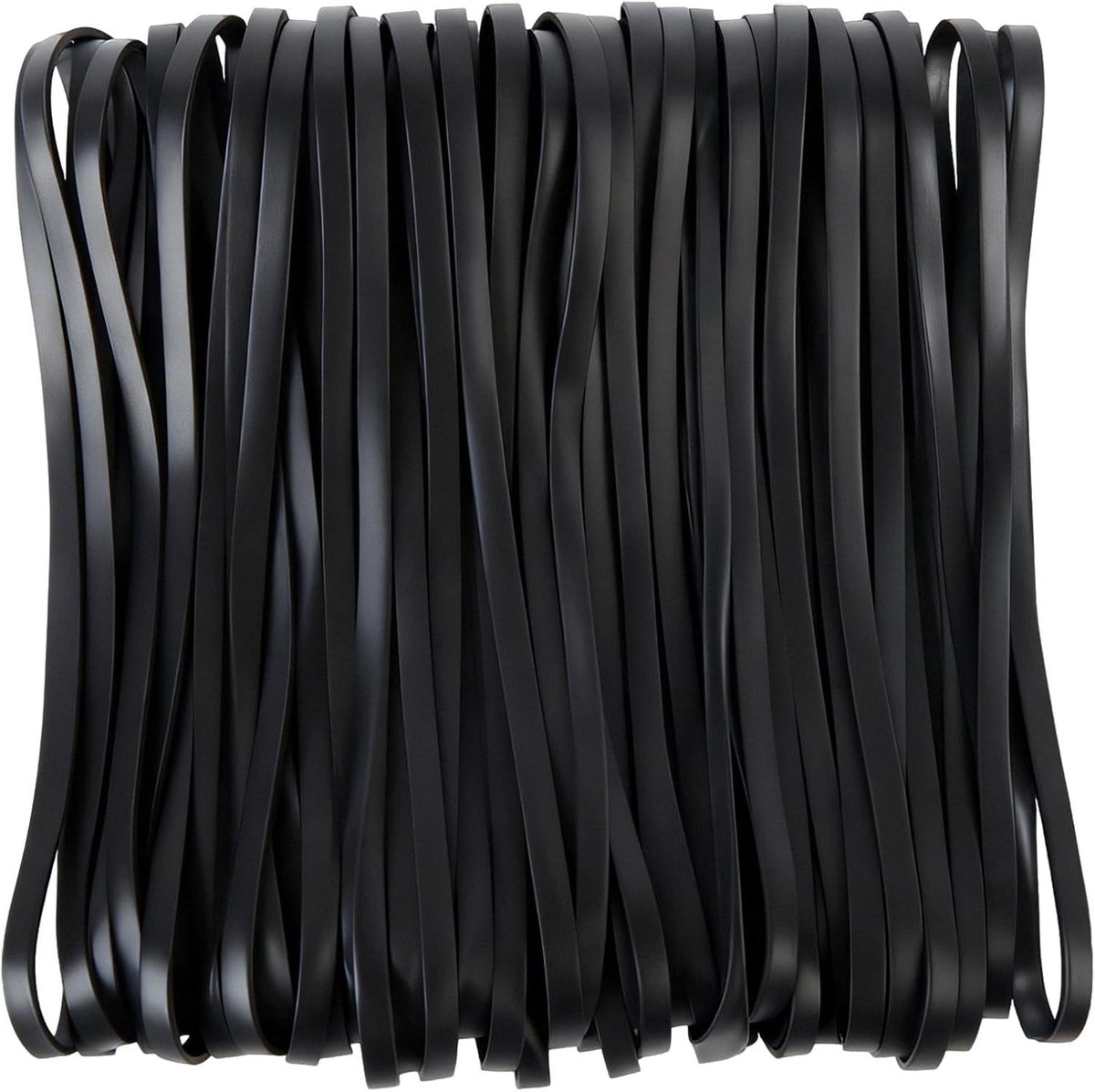 Set van 40 Grote Zwarte Rubber Bands - Sterke 10mm Brede Rubber Ringen voor Industrie, Camping en Thuisgebruik