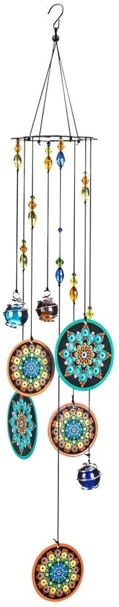 Dailygoods - Mandala Windgongen Buiten met Melodie - Chakra Kristalkralen