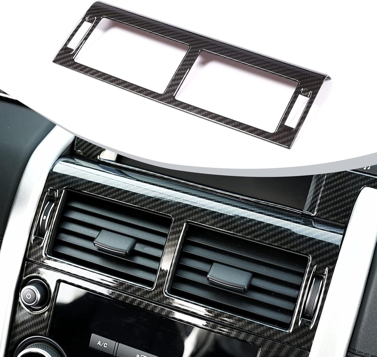 Carbon Fiber Afwerking voor Discovery Sport 2015-2019 - ABS Console Vent Outlet Trim Auto Accessoires 1 Stuk voor Stijl en Bescherming