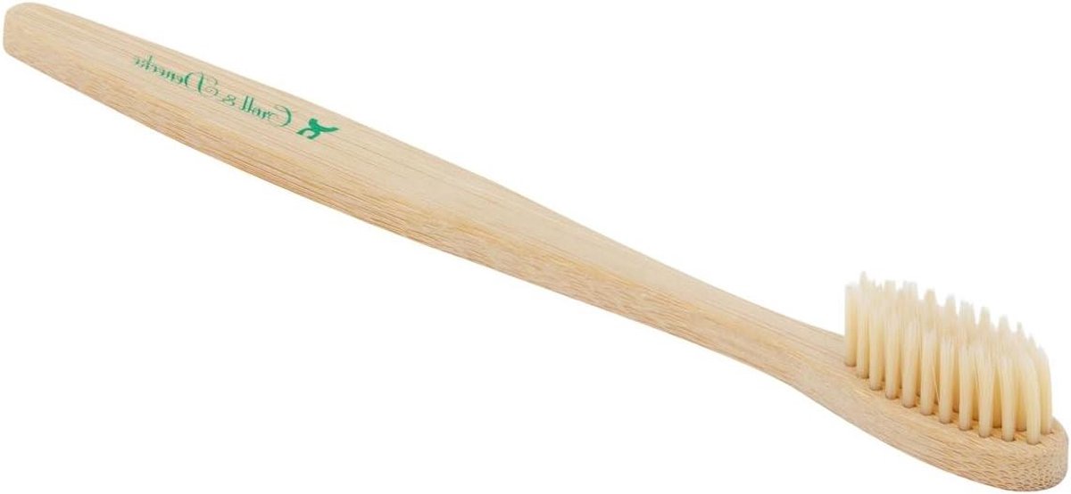 Tandenborstel - Houten Borstel - Mondhygiëne - BPA-vrij Materiaal - 17.5 cm - Natuurlijk