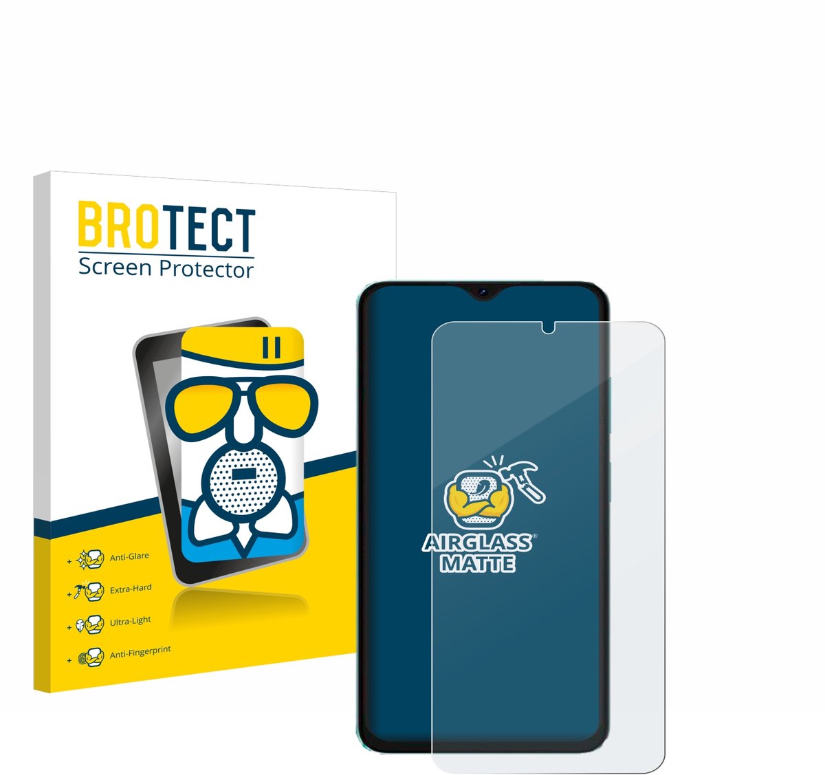 BROTECT - Screenprotector voor Oscal C70 - Folie Beschermfolie Beschermglas matte