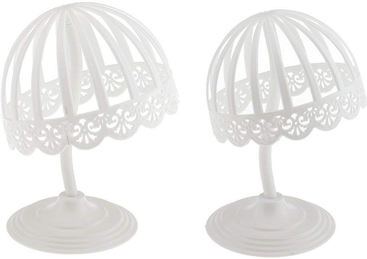 Dailygoods- Pruikhouder 45 cm - Tentoonstellingsstandaard - Salonwinkel - Pruikstandaard - Antislip basis - Duurzaam kunststof - Pruikkap
