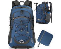 Inovra- Wandelrugzak 40 liter - Waterdichte Rugzak - Opvouwbare Rugzak - Duurzaam Nylon - Trekking/Rugzak met Compartimenten - Trekkingrugzak