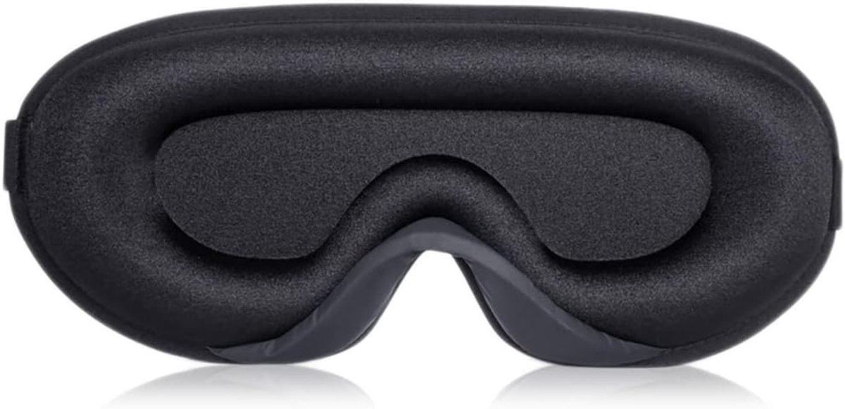 Thijox - Slaapmasker Zwart 3D - Blokkerend Oogmasker voor Diepe Slaap – Verduisterend Nachtmasker voor Reizen, Dutjes en Kamperen – Comfortabel en Ade