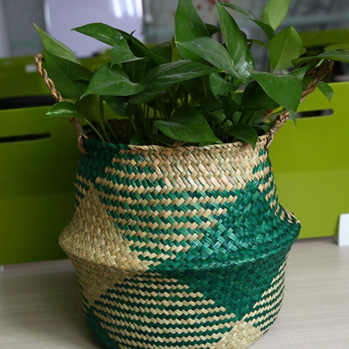 Opbergmand Bloempot Rotan Mand Plant Bloempot Speelgoed Rack Wasmand Container Woondecoratie