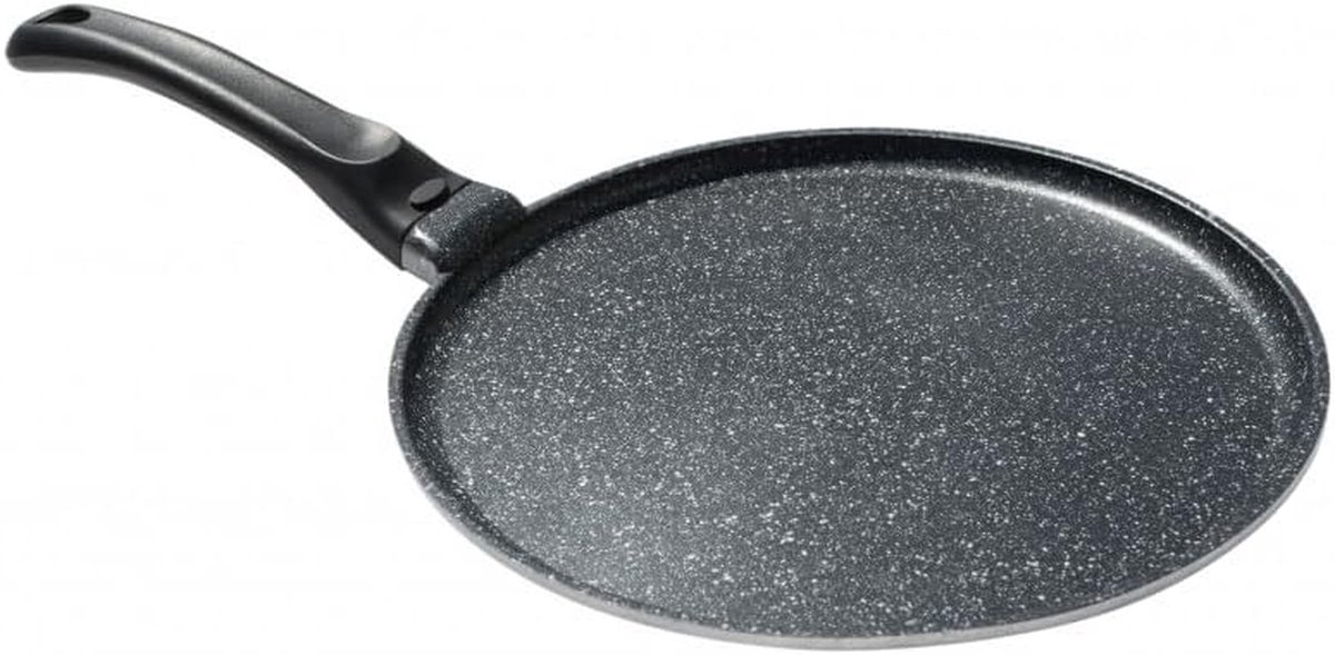 Crêpe pan - Pannenkoekenpan - Pannenkoeken bakken - Anti-aanbaklaag - 26 cm - Zwart