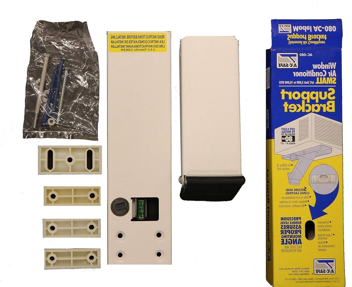 Airco Steunbeugel - Universele Beugel - Airco Installatie - Binnenhuis Montage - Tot 80 lbs - Wit