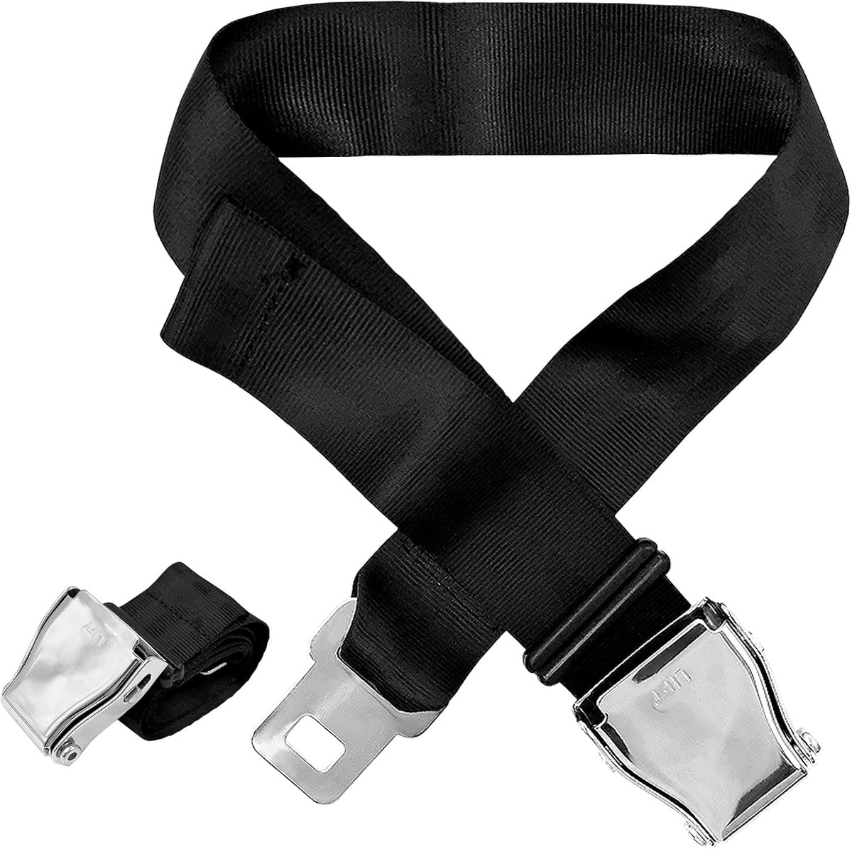 Veiligheidsgordelverlenger Veiligheidsgordelverlenging voor vliegtuigen 6 tot 36 Inch Verstevigde polyester Discreet ontwerp Ideaal voor vliegtuigreizen, bruiloften en verjaardagen