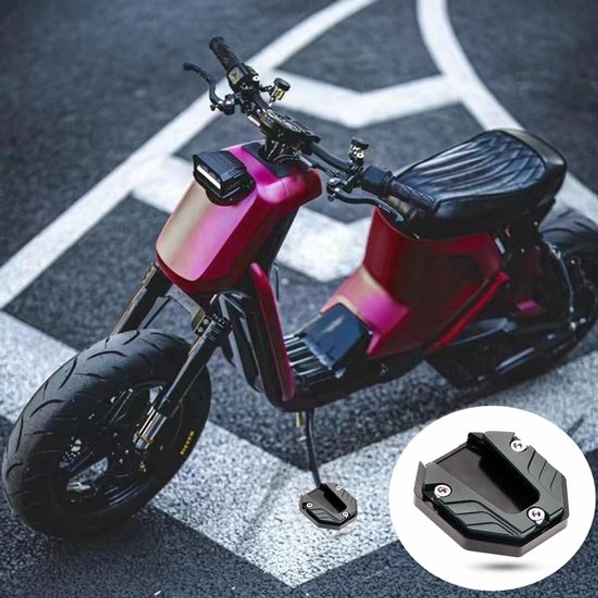 Store_9 - Motorfiets zijstandaard - Universele antislip ondersteuning