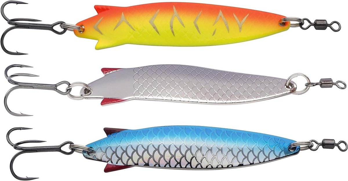 Vis kunstaas - Snoekbaars lokaas - Vissen op roofvis - Scherpe haken - 3 stuks 90mm - Diverse kleuren